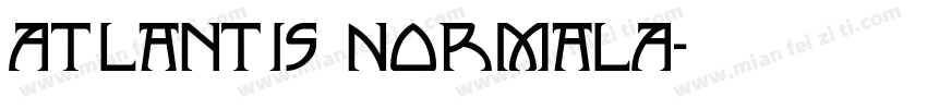 Atlantis NormalA字体转换
